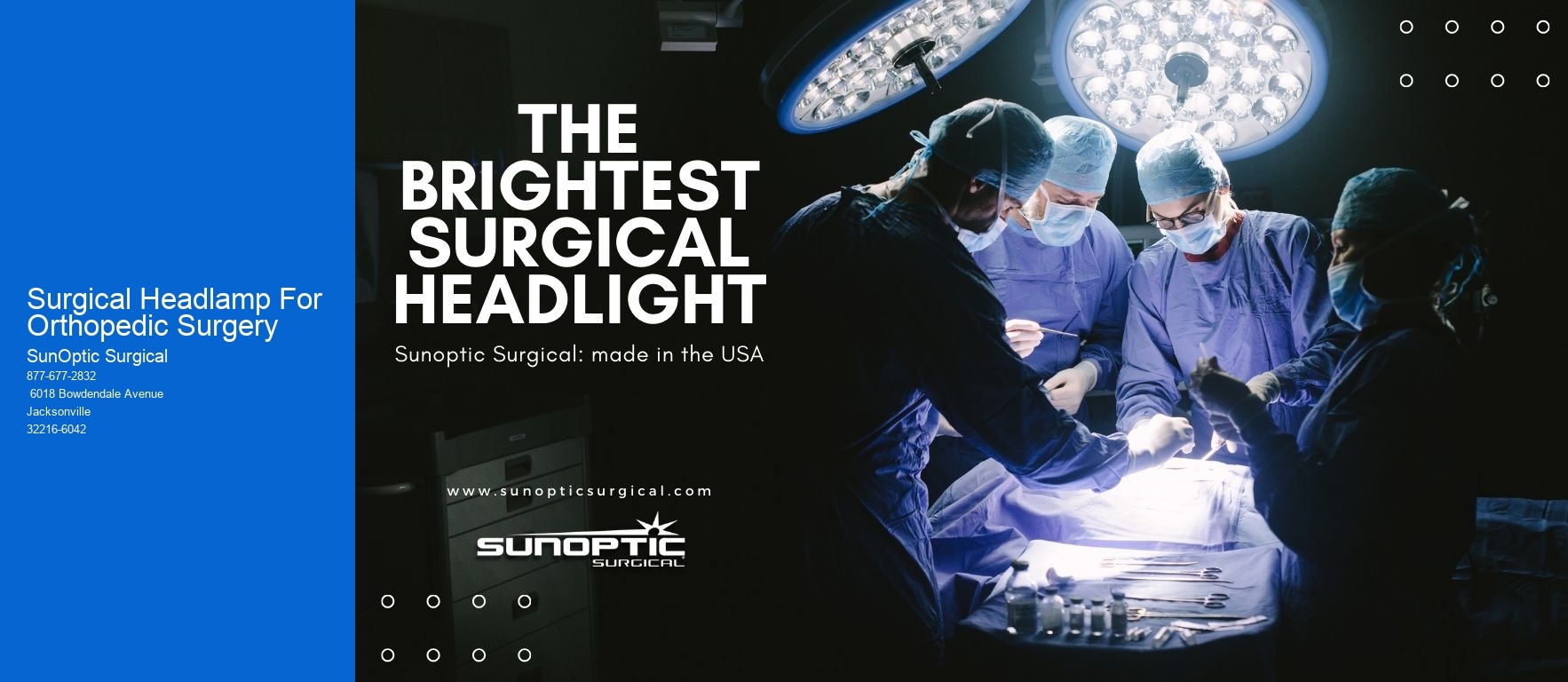Surgical Headlamp For Orthopedic Surgery
