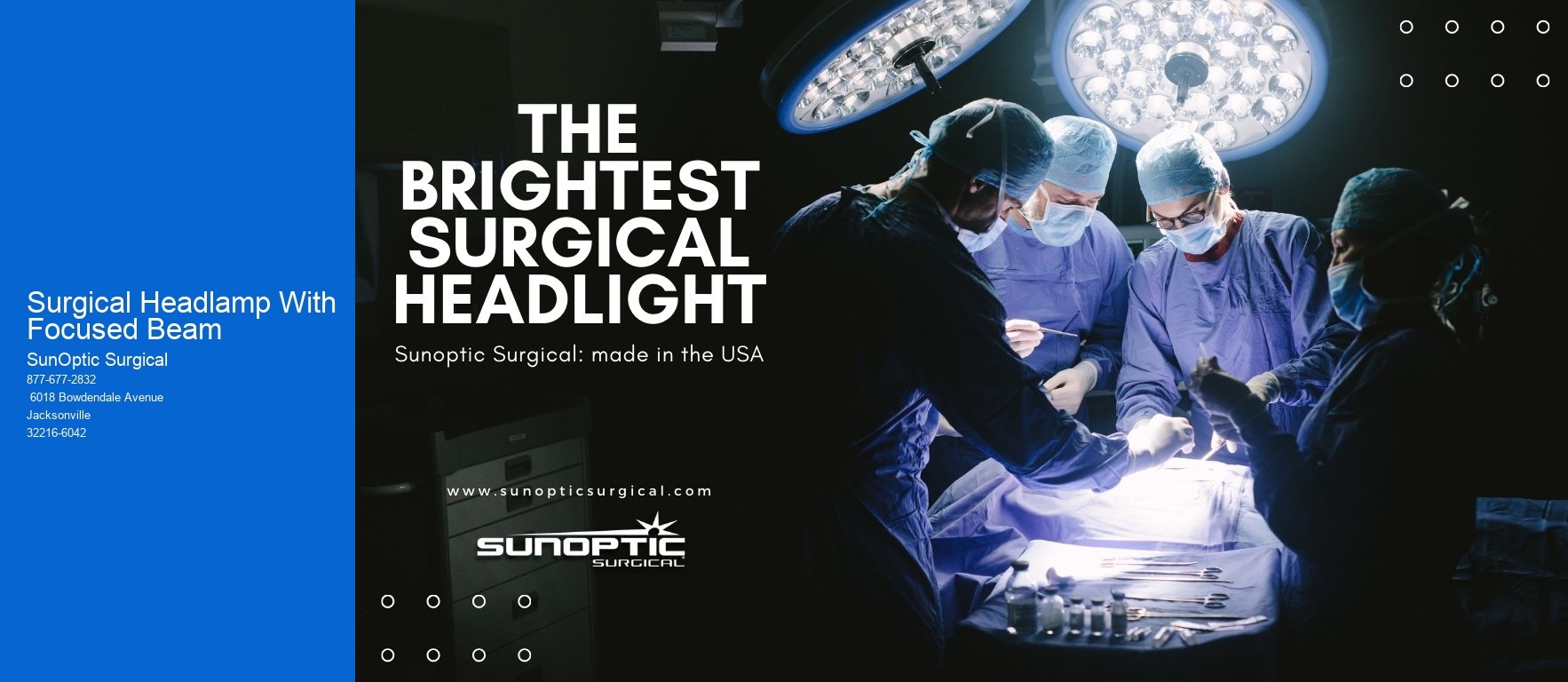 Surgical Headlamp With Focused Beam